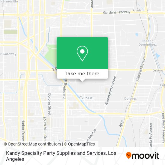 Kandy Specialty Party Supplies and Services map
