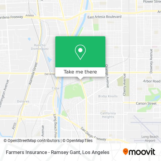 Farmers Insurance - Ramsey Gant map