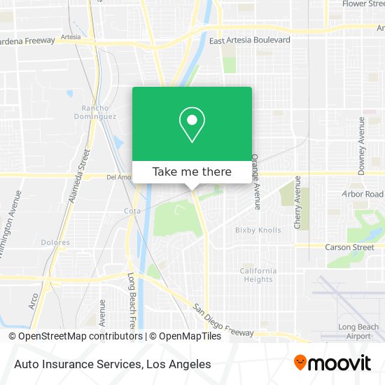 Auto Insurance Services map