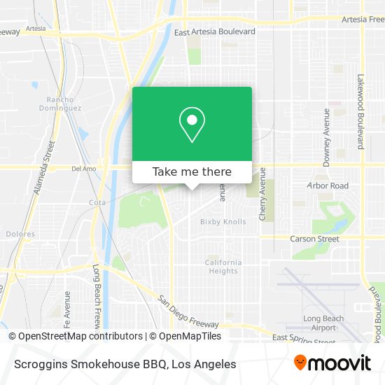 Scroggins Smokehouse BBQ map