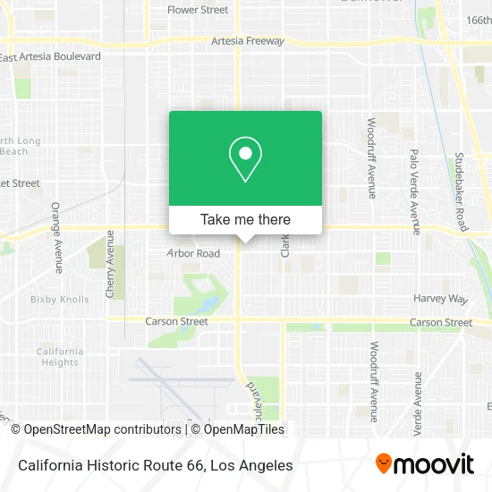 California Historic Route 66 map