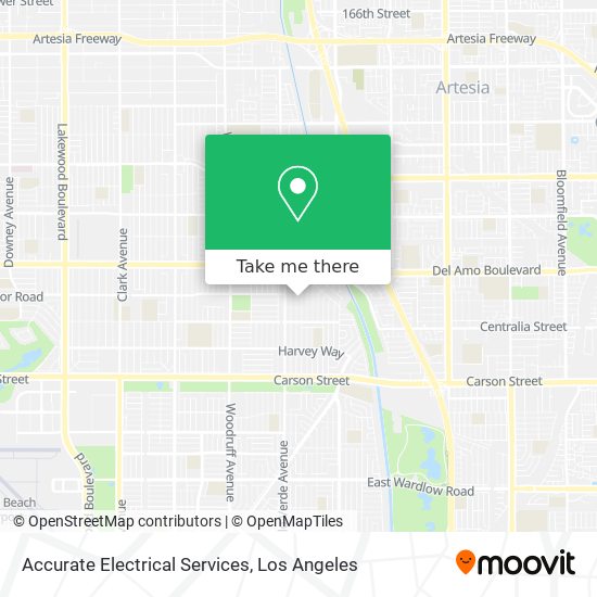 Accurate Electrical Services map