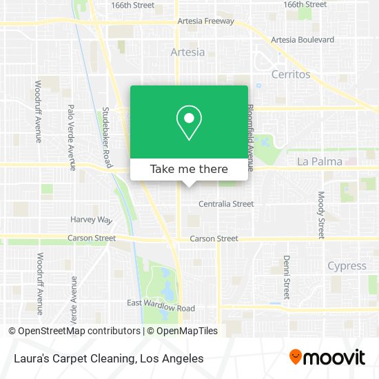 Laura's Carpet Cleaning map