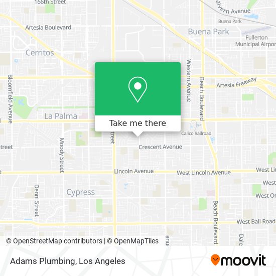 Adams Plumbing map