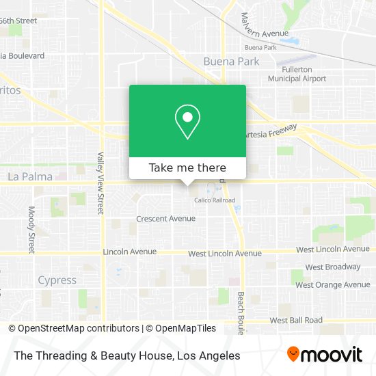 The Threading & Beauty House map