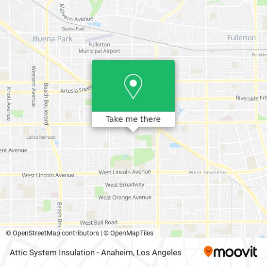 Mapa de Attic System Insulation - Anaheim