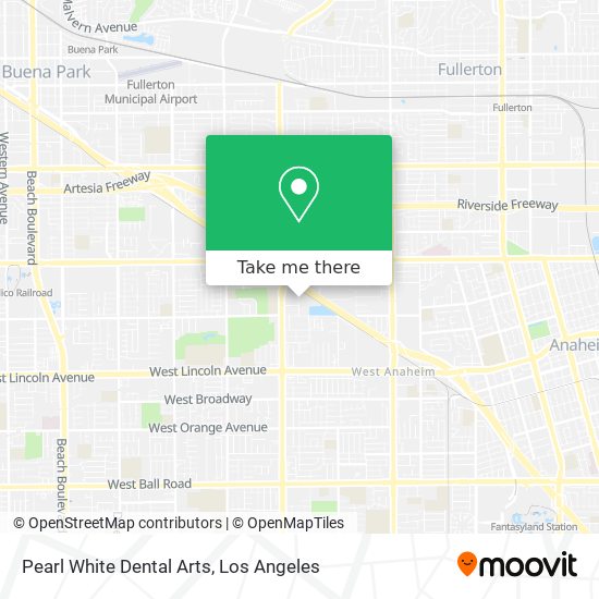 Mapa de Pearl White Dental Arts