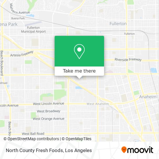 North County Fresh Foods map