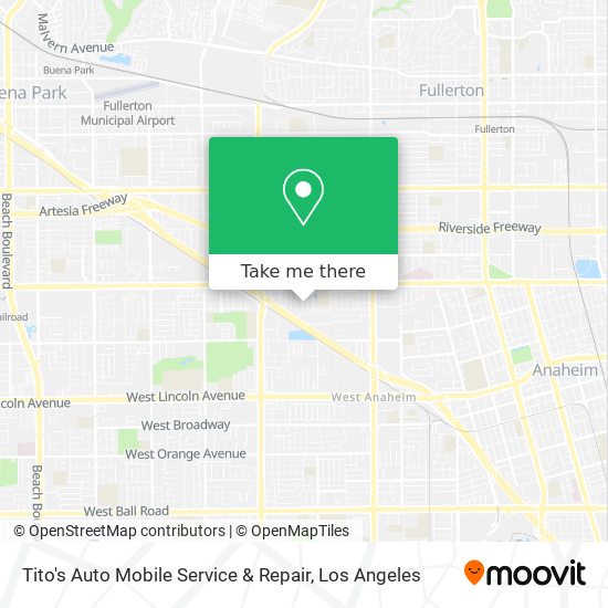 Tito's Auto Mobile Service & Repair map