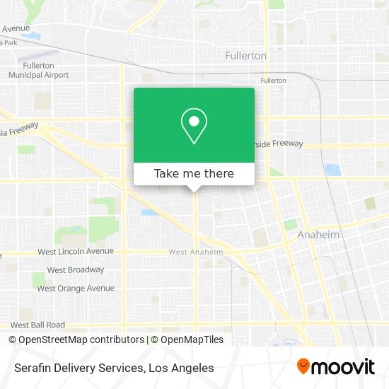 Serafin Delivery Services map