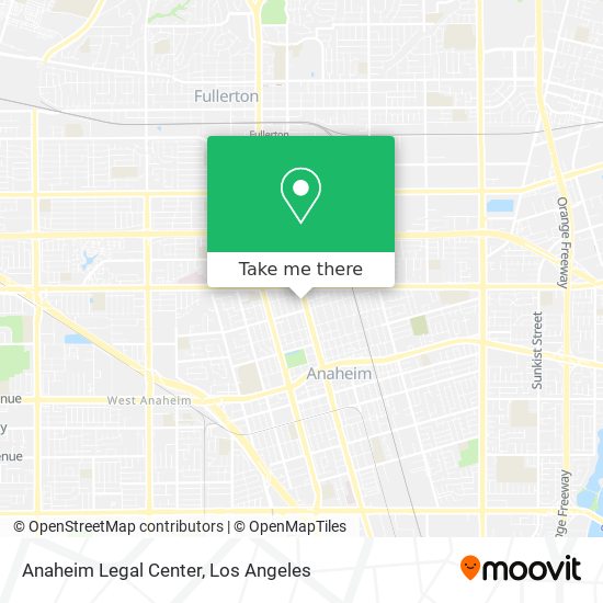 Mapa de Anaheim Legal Center