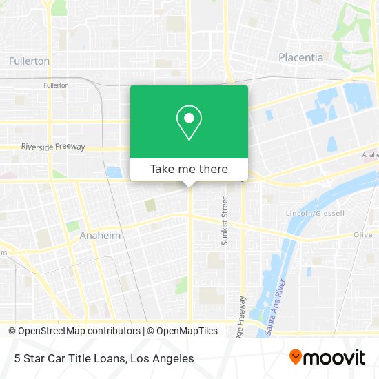 5 Star Car Title Loans map