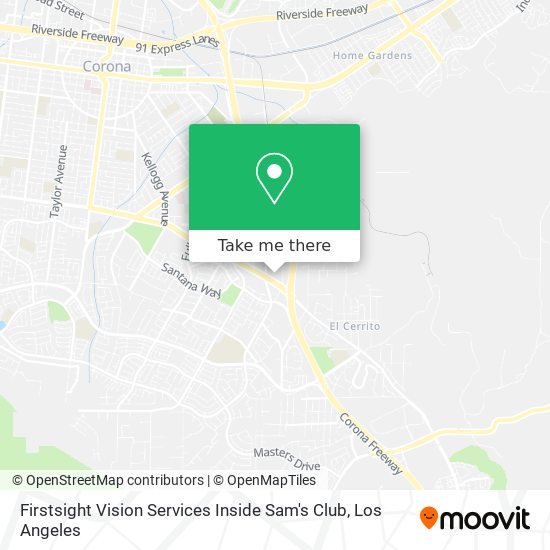 Mapa de Firstsight Vision Services Inside Sam's Club