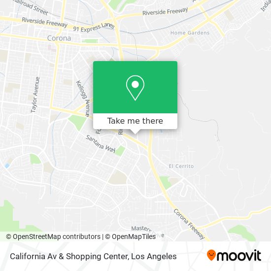 California Av & Shopping Center map