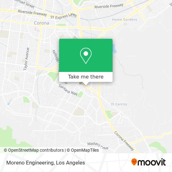 Moreno Engineering map