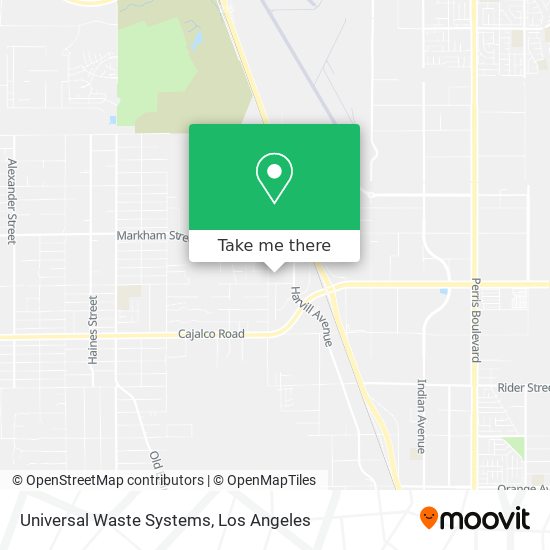 Universal Waste Systems map