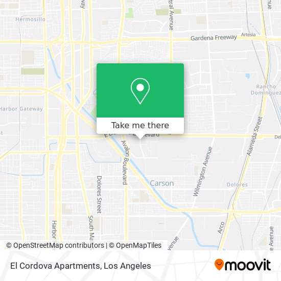 El Cordova Apartments map