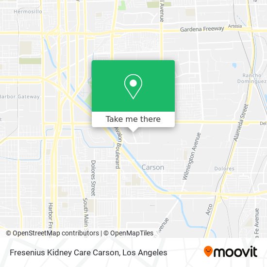 Fresenius Kidney Care Carson map