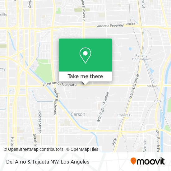 Del Amo & Tajauta NW map