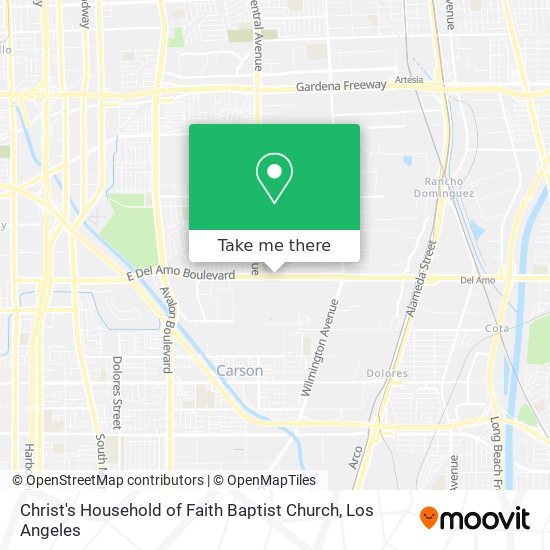 Christ's Household of Faith Baptist Church map