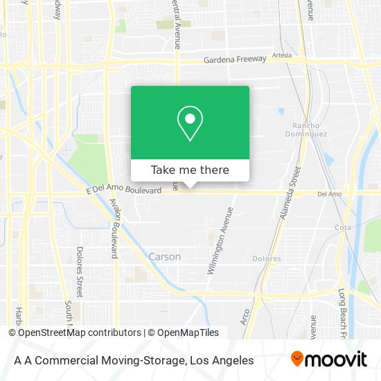 A A Commercial Moving-Storage map