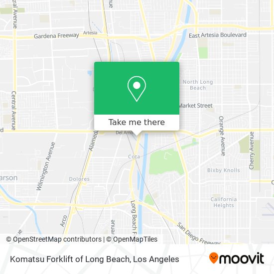 Komatsu Forklift of Long Beach map