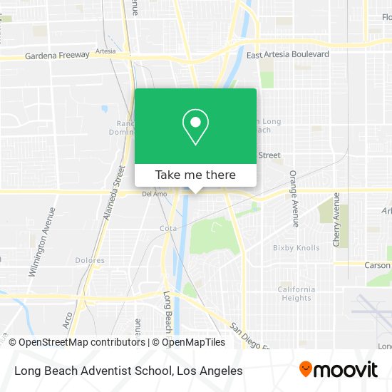Long Beach Adventist School map