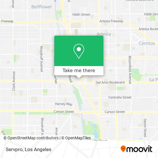 Servpro map