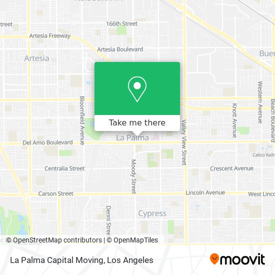 La Palma Capital Moving map