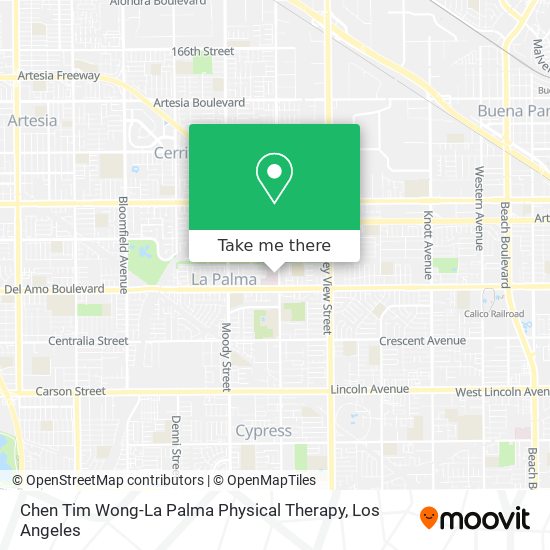 Mapa de Chen Tim Wong-La Palma Physical Therapy