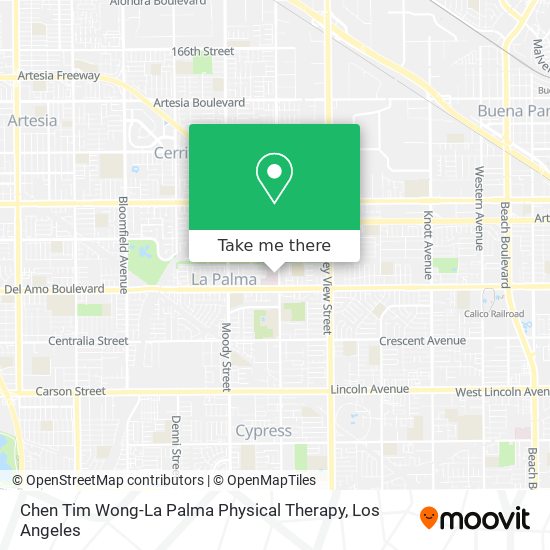 Chen Tim Wong-La Palma Physical Therapy map