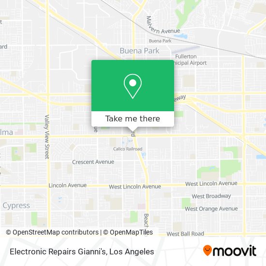 Mapa de Electronic Repairs Gianni's