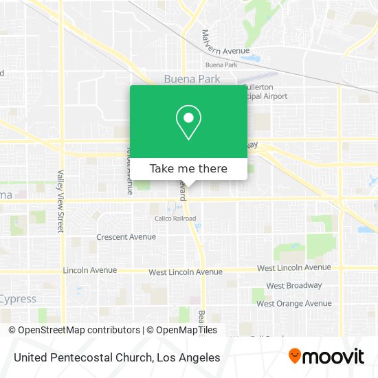 United Pentecostal Church map