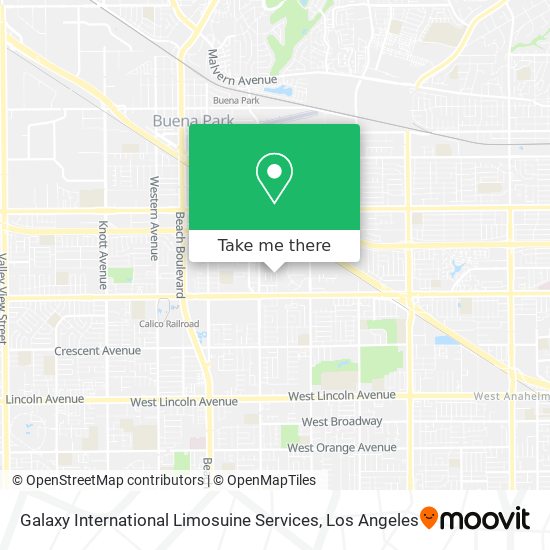 Galaxy International Limosuine Services map