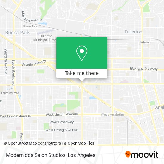 Mapa de Modern dos Salon Studios
