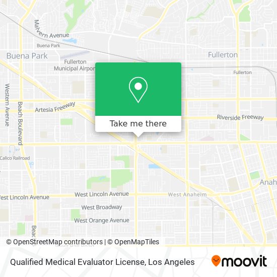 Qualified Medical Evaluator License map