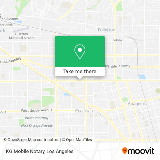 Mapa de KG Mobile Notary