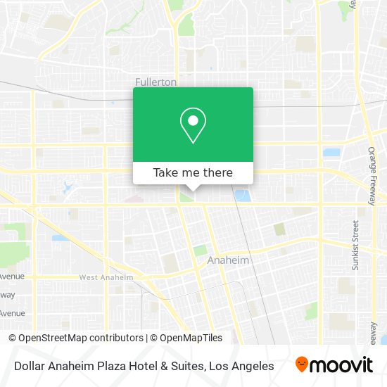 Mapa de Dollar Anaheim Plaza Hotel & Suites