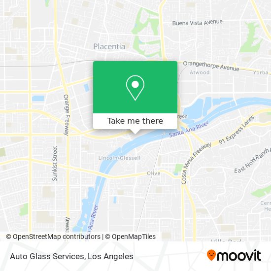 Auto Glass Services map