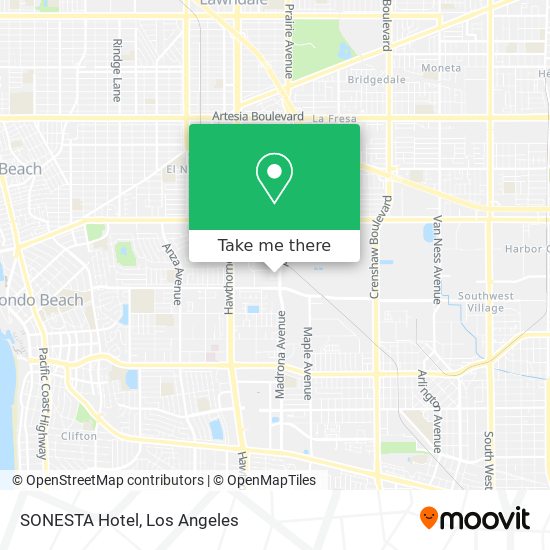 SONESTA Hotel map