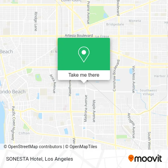 SONESTA Hotel map