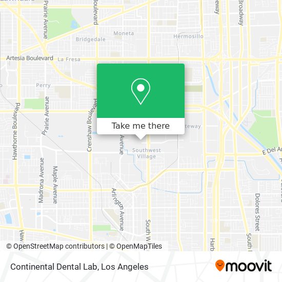 Mapa de Continental Dental Lab