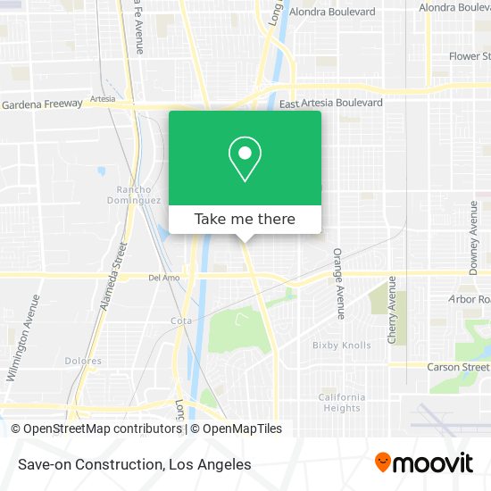 Mapa de Save-on Construction