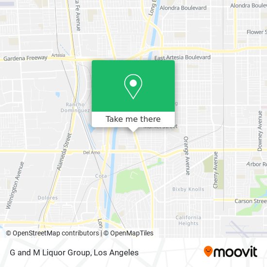 G and M Liquor Group map