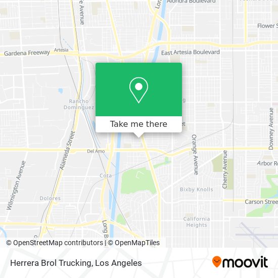Herrera Brol Trucking map