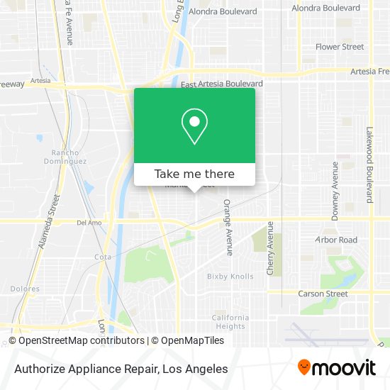 Authorize Appliance Repair map