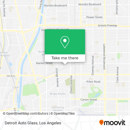 Detroit Auto Glass map