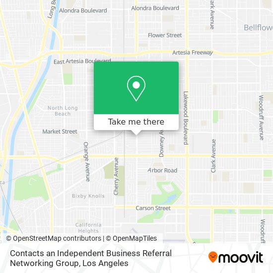 Contacts an Independent Business Referral Networking Group map