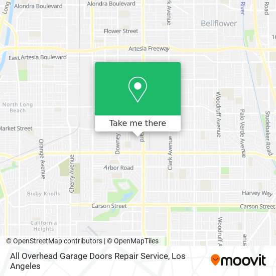 All Overhead Garage Doors Repair Service map