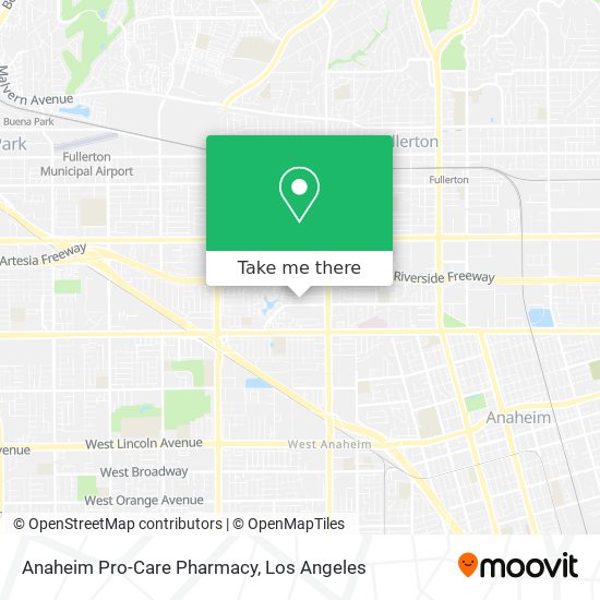 Anaheim Pro-Care Pharmacy map